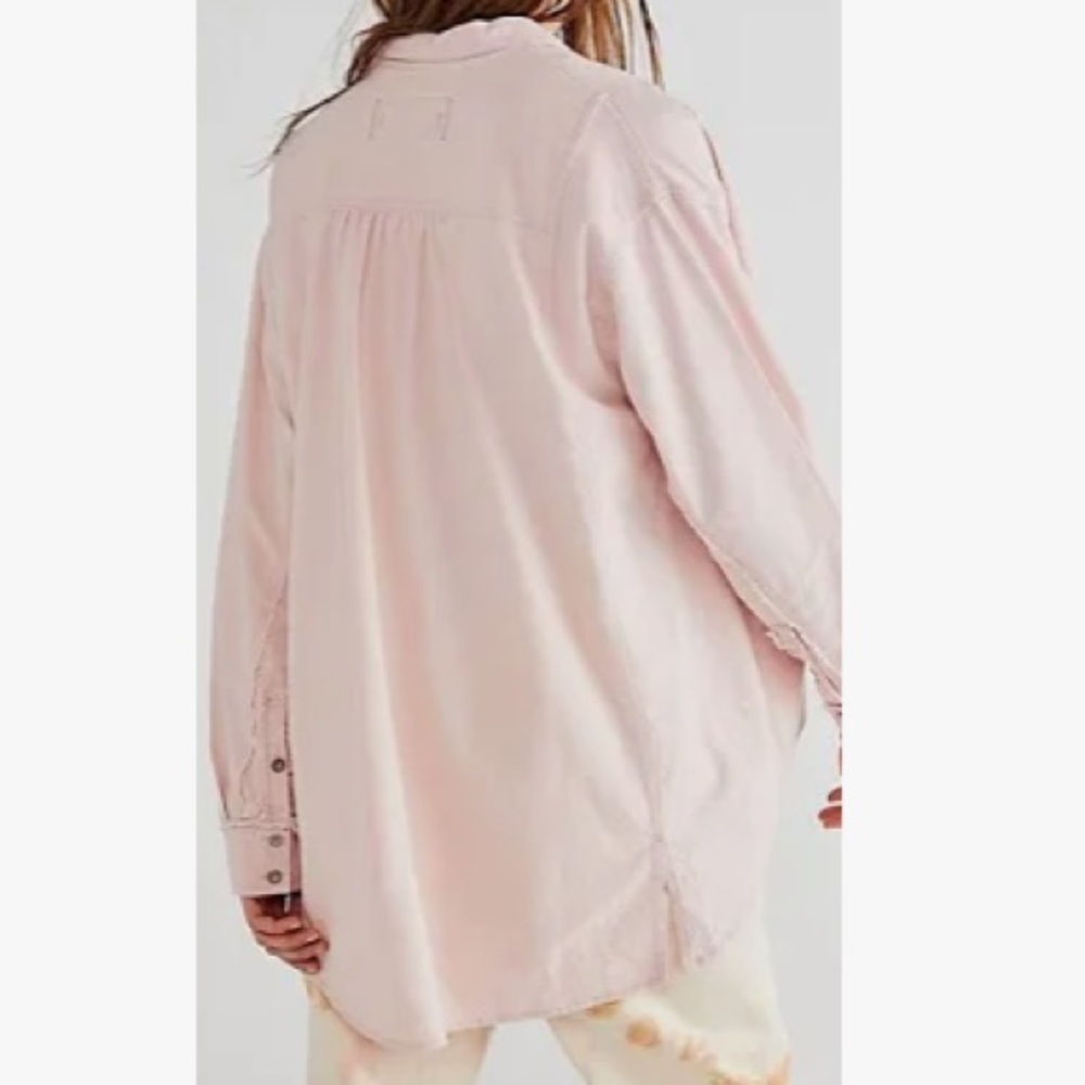 Free People Oxford Dreams Cotton Button-up Shirt 50% OFF - Picture 8 of 8